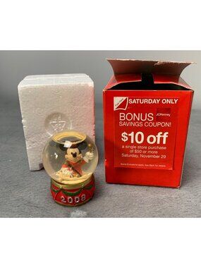 Disney Mickey Mouse 2008 Snow Globe JCPenney Exclusive Collectible Holiday